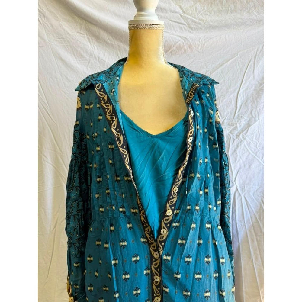 FARM Rio Teal Floral Maxi Dress - Picture 4 of 11